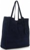 Kožené kabelka shopper bag Vittoria Gotti tmavo modrá V205454